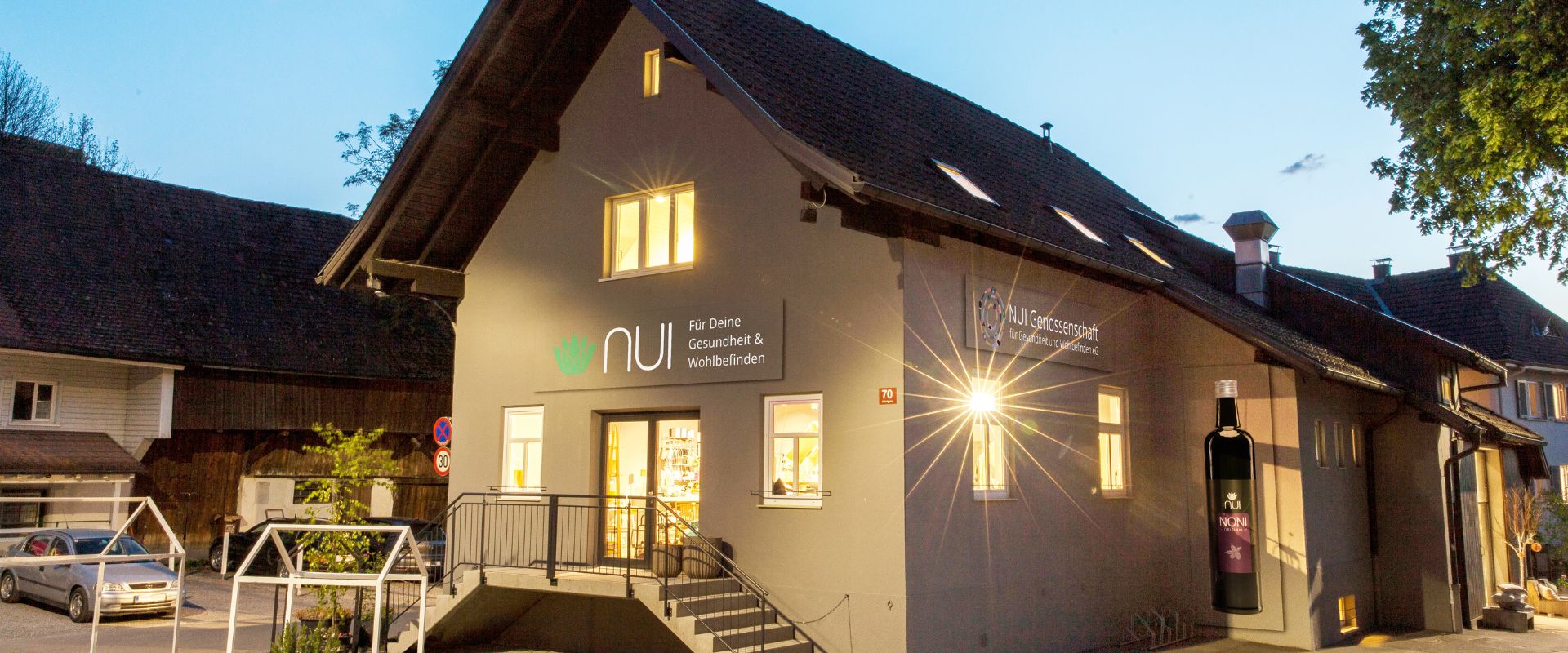 NUI Shop Dornbirn von außen